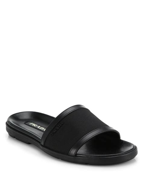 mens prada sliders|prada sandals.